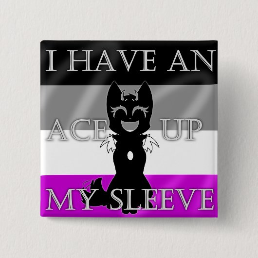 ハイブリッドエースピン 缶バッジ (正面)