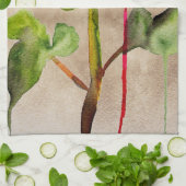 ハイブリッドティーバラ水モダン彩花芸術 キッチンタオル (折り畳み)