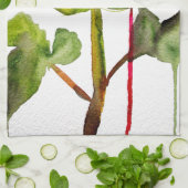 ハイブリッドティーバラ水モダン彩花芸術 キッチンタオル (折り畳み)