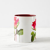 ハイブリッドティーバラ水モダン彩花芸術 ツートーンマグカップ (中央)