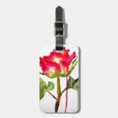 ハイブリッドティーバラ水モダン彩花芸術 ラゲッジタグ (正面縦)