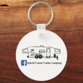 ハイブリッドトラベルトレーラーキャンピングキーチェーン キーホルダー (正面)