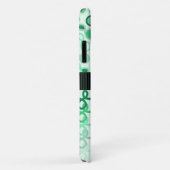 ハイブリッドペイズリーグリーンハウス付きループグラデーション線 Case-Mate iPhoneケース (裏面/右)