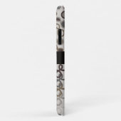 ハイブリッドペイズリーモチャブラウン付きループグラデーション線 Case-Mate iPhoneケース (裏面/右)