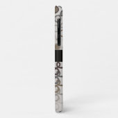 ハイブリッドペイズリーモチャブラウン付きループグラデーション線 Case-Mate iPhoneケース (裏面/左)