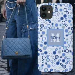 ハイブリッドペイズリー – 青グラデーションい電話ケース iPhone 11 ケース