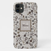 ハイブリッドペイズリー- Brown Mocha グラデーション Phone Case Case-Mate iPhoneケース (裏面)