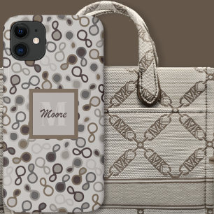 ハイブリッドペイズリー- Brown Mocha グラデーション Phone Case iPhone 11 ケース