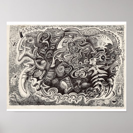 ハイブリッド獣インクスケッチ ポスター (正面)