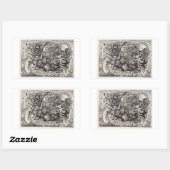 ハイブリッド獣シール 長方形シール (シート)