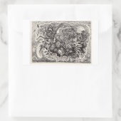 ハイブリッド獣シール 長方形シール (バッグ)