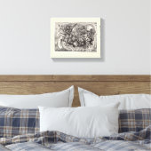 ハイブリッド獣 キャンバスプリント (インサイチュ (寝室))