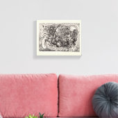 ハイブリッド獣 キャンバスプリント (インサイチュ (リビング))