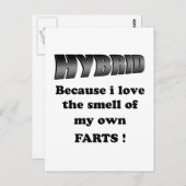 ハイブリッド – 私は自分の農場の匂いが大好き ポストカード (正面/裏面)