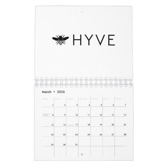 ハイブ カレンダー (3月 2026)