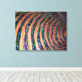 ハイプノ絵画線の芸術 キャンバスプリント (インサイチュ (ウッドフロア))