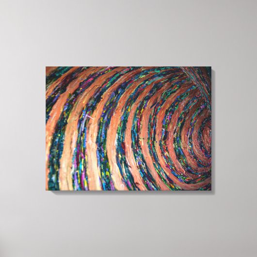 ハイプノ絵画線の芸術 キャンバスプリント (正面)