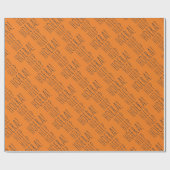 ハイプハイプホーエラオレンジオランダバースデーパーティー ラッピングペーパー (フラット)