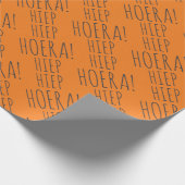 ハイプハイプホーエラオレンジオランダバースデーパーティー ラッピングペーパー (角)