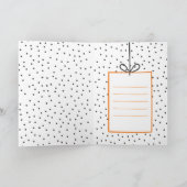 ハイプハイプホーエラオレンジバルーンオランダ誕生日カード カード (内部)