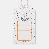 ハイプハイプホーエラオレンジバルーンオランダ誕生日 ギフトタグ (裏面)