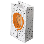 ハイプハイプホーエラオレンジバルーンオランダ誕生日 スモールペーパーバッグ (裏面アングル)