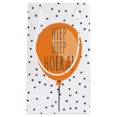 ハイプハイプホーエラオレンジバルーンオランダ誕生日 スモールペーパーバッグ (正面)