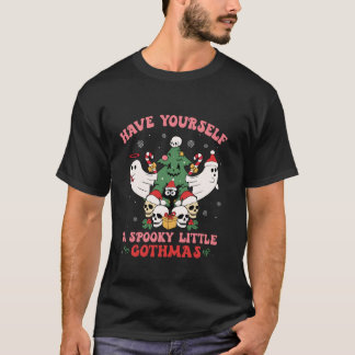 ハイベン不気味トゴッマス幽霊クリスマ Tシャツ