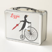 ハイホイーラーペンギン弁当箱 メタルランチボックス (裏面)