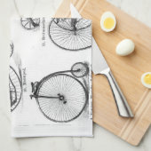 ハイホイーラー自転車ペニー農園 キッチンタオル (四つ折り)
