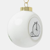 ハイホイーラー自転車ペニー農園 セラミックボールオーナメント (左)