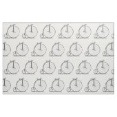 ハイホイーラー自転車ペニー農園 ファブリック (ファットクウォーター)