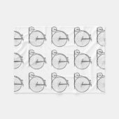 ハイホイーラー自転車ペニー農園 フリースブランケット (正面(横))