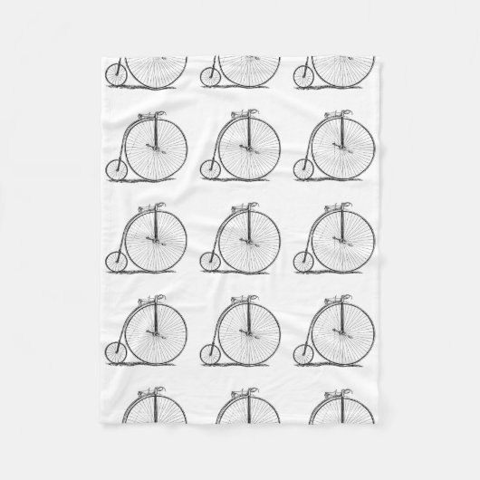 ハイホイーラー自転車ペニー農園 フリースブランケット (正面)