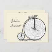 ハイホイーラー自転車ペニー農園 招待状 (正面/裏面)