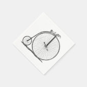 ハイホイーラー自転車 ペニー・ファージング スタンダードカクテルナプキン (角)