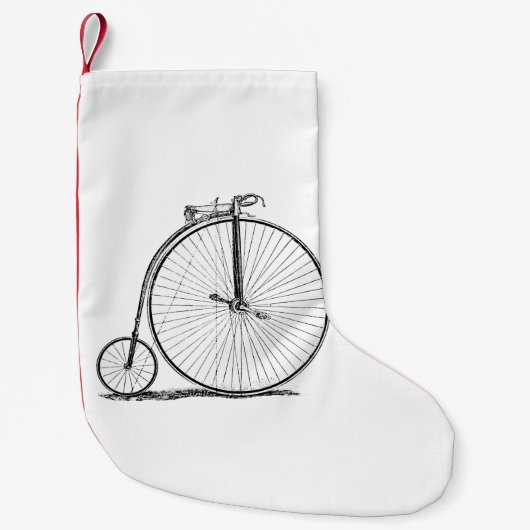 ハイホイーラー自転車 ペニー・ファージング スモールクリスマスストッキング (正面)