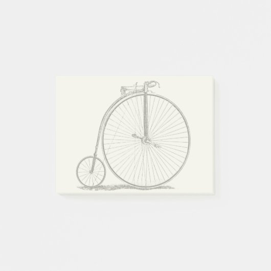 ハイホイーラー自転車 ペニー・ファージング ポストイット (正面)