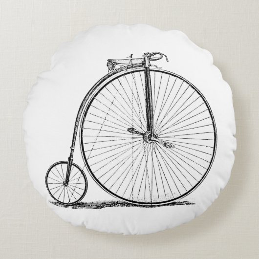 ハイホイーラー自転車 ペニー・ファージング ラウンドクッション (正面)