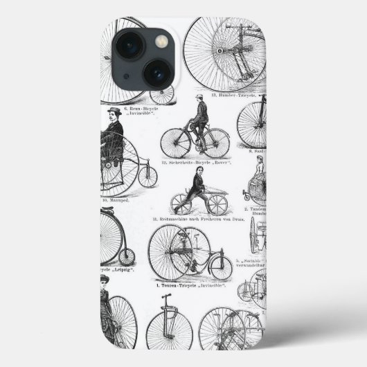 ハイホイーラー自転車 ペニー・ファージング Case-Mate iPhoneケース (裏面)