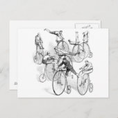 ハイホイールサイクリングデービールハガキ ポストカード (正面/裏面)