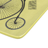 ハイホイール自転車イラストレーション カッティングボード (角)