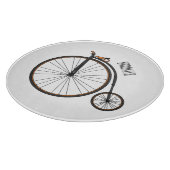 ハイホイール自転車イラストレーション カッティングボード (角)