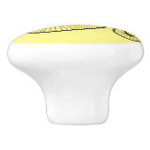 ハイホイール自転車イラストレーション セラミックノブ (側面)