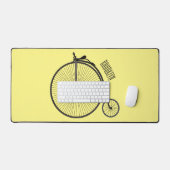 ハイホイール自転車イラストレーション デスクマット (キーボード&マウス)