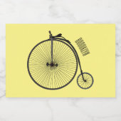 ハイホイール自転車イラストレーション フードラベル (シングルラベル)