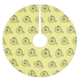 ハイホイール自転車イラストレーション ブラッシュドポリエステルツリースカート