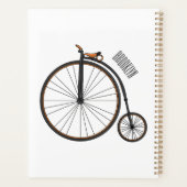 ハイホイール自転車イラストレーション プランナー手帳 (裏面)