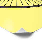 ハイホイール自転車イラストレーション ポスター (コーナー)