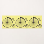 ハイホイール自転車イラストレーション ヨガマット (裏面(横))